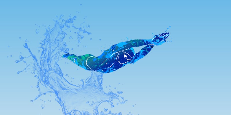 underwater swimming